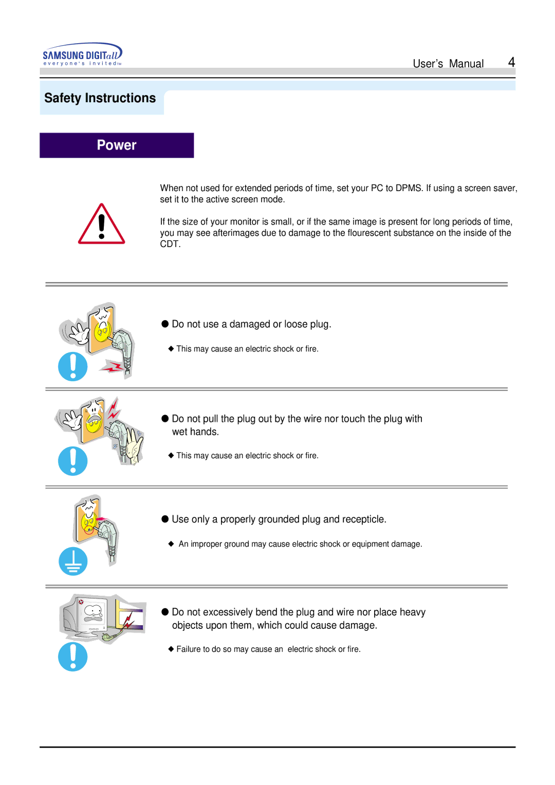 Samsung 900S manual Power 