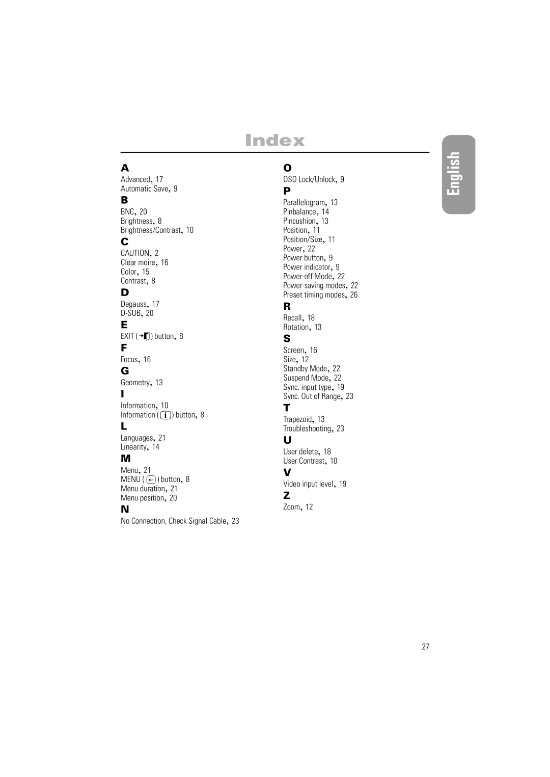 Samsung 900SL, 900SL Plus manual Index 