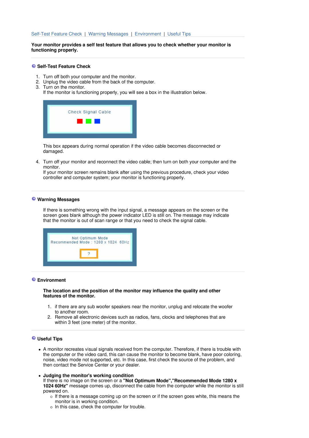 Samsung 901B manual Useful Tips 