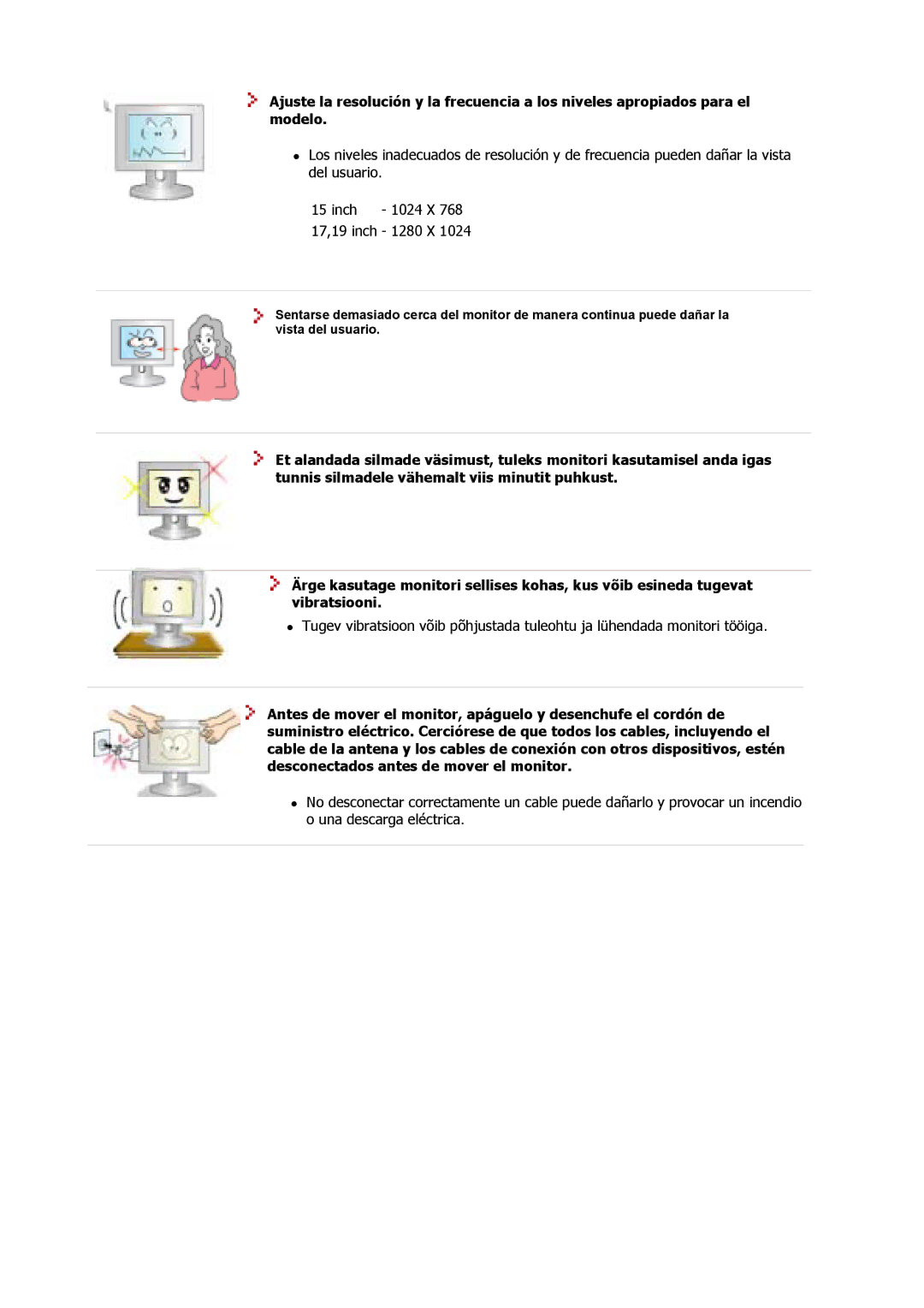 Samsung 910M, 910V, 710M, 712V, 510M, 715V, 713V manual 17,19 inch 1280 X 