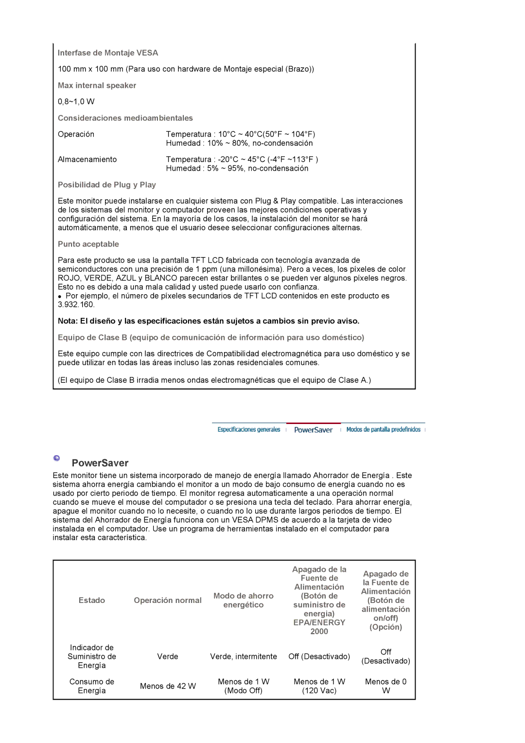 Samsung 913BM manual PowerSaver 