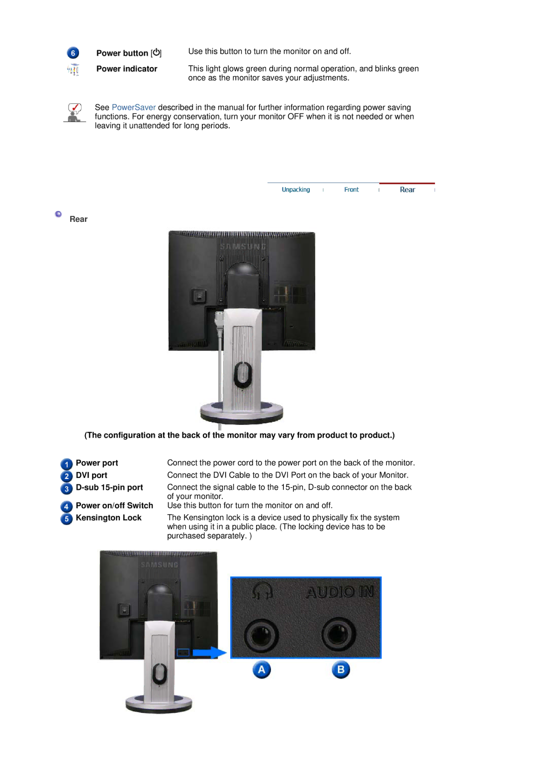 Samsung 910TM, 913TM, 713BM, 710TM manual Once as the monitor saves your adjustments 