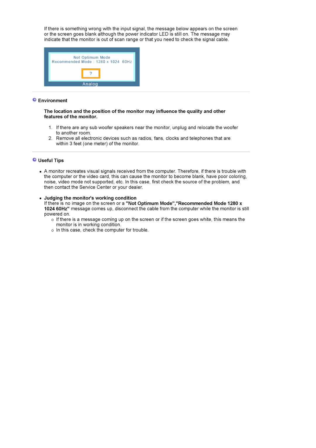 Samsung 910TM, 913TM, 713BM, 710TM manual Useful Tips 