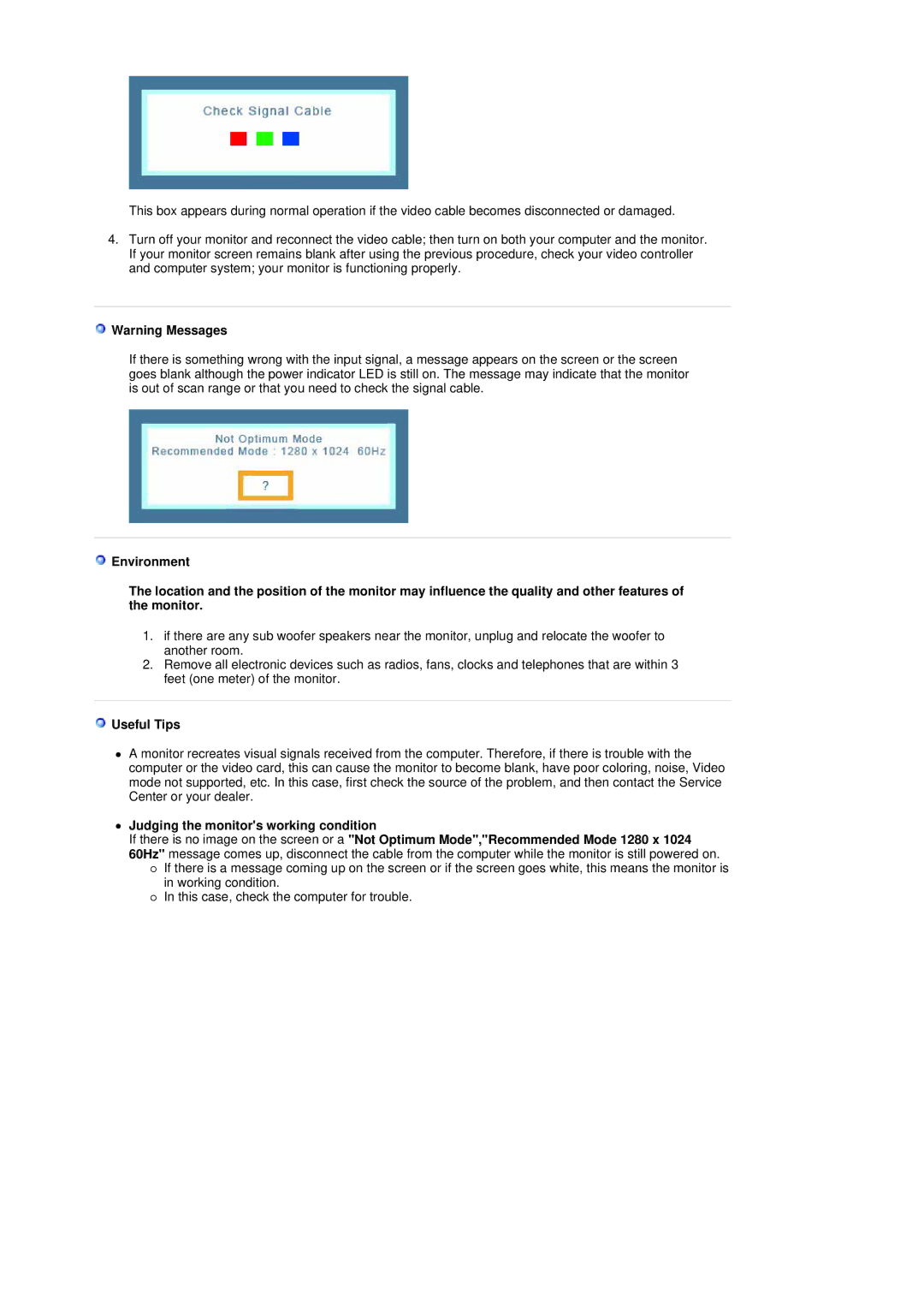 Samsung 916V manual Useful Tips 