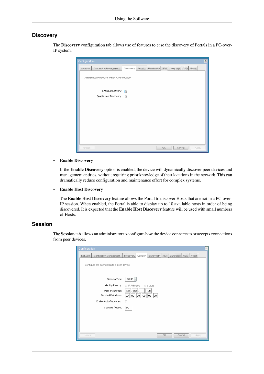 Samsung 930ND user manual Session, Enable Discovery, Enable Host Discovery 