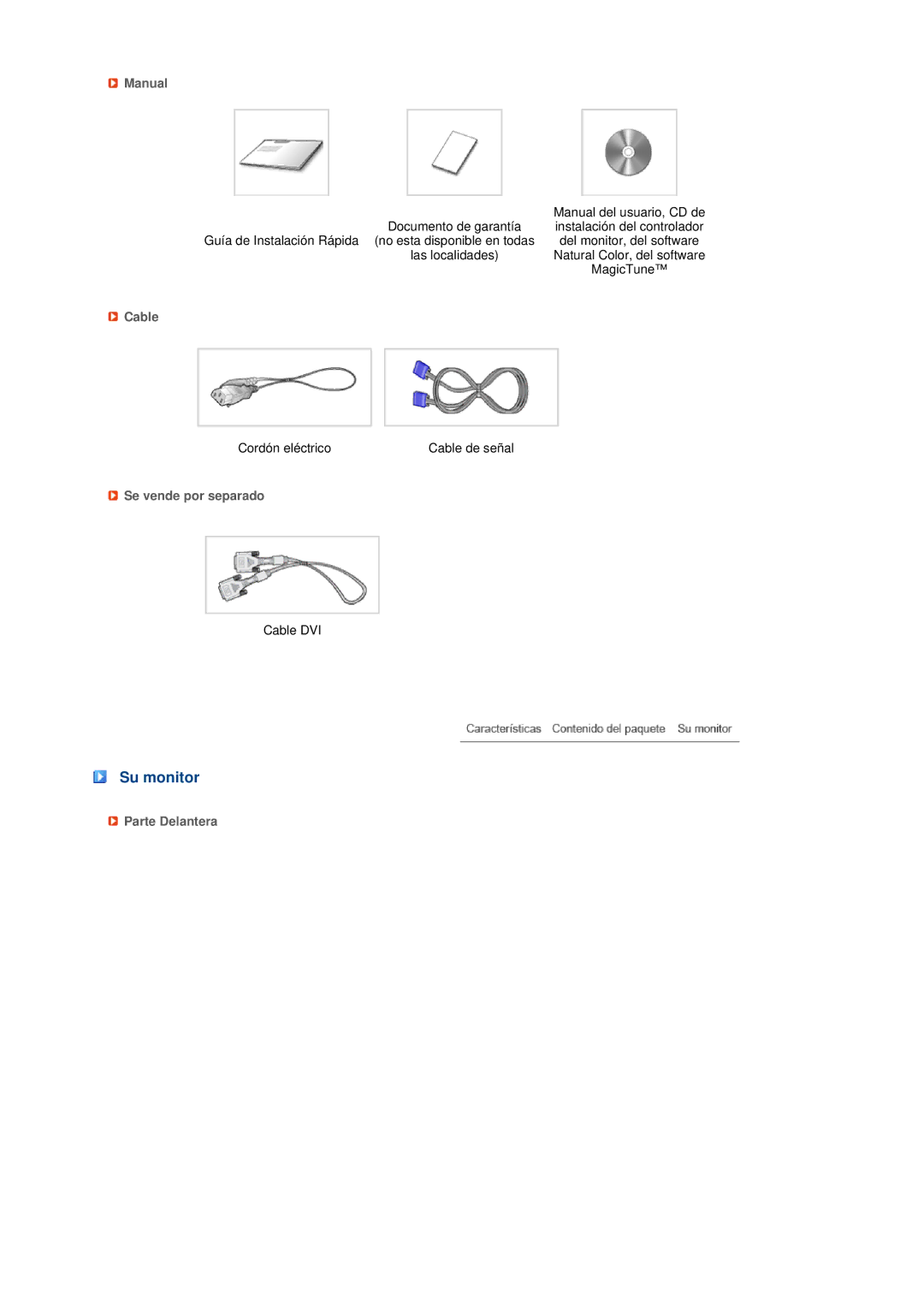 Samsung 731BF, 931BF manual Su monitor 