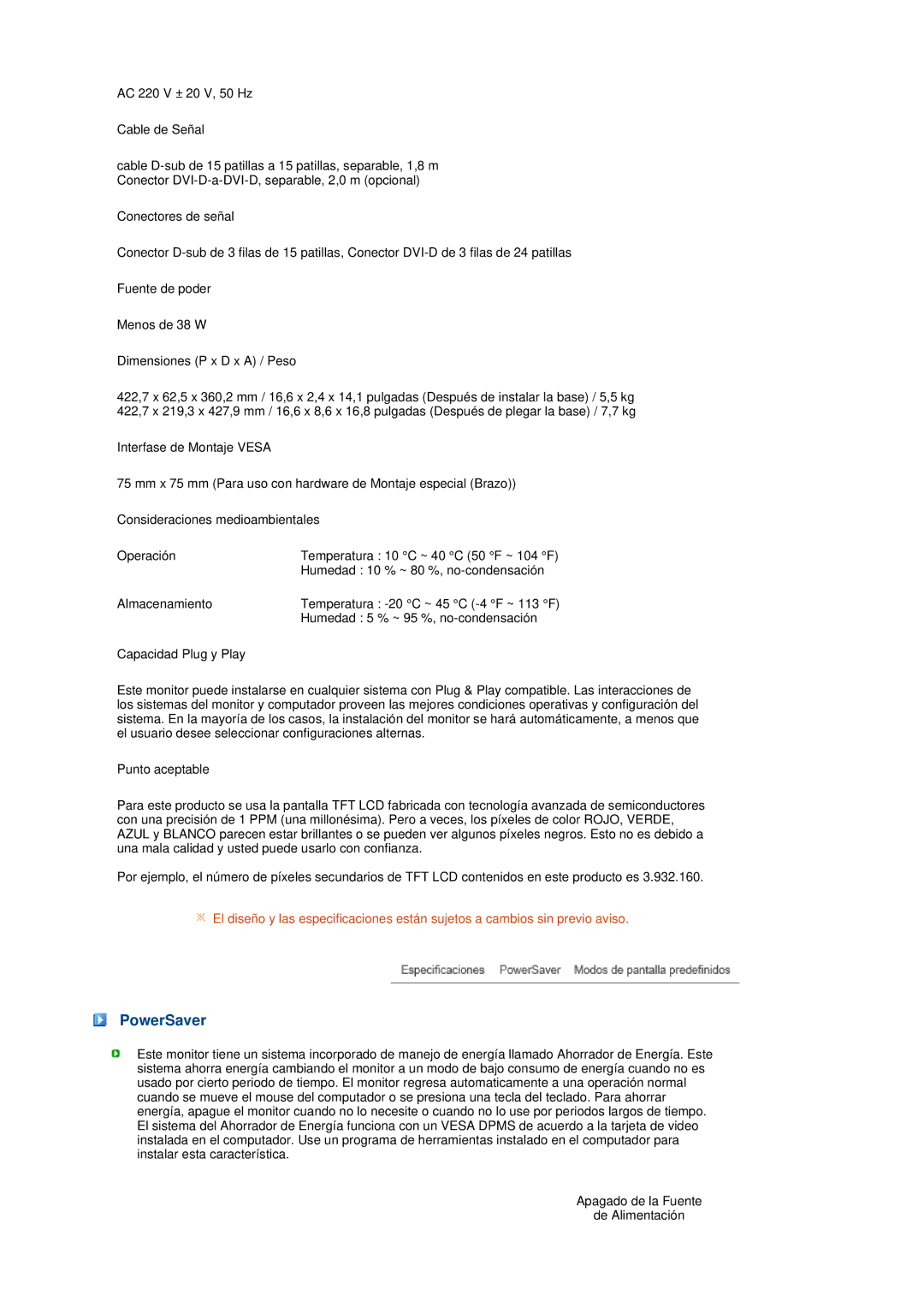 Samsung 731BF, 931BF manual PowerSaver 