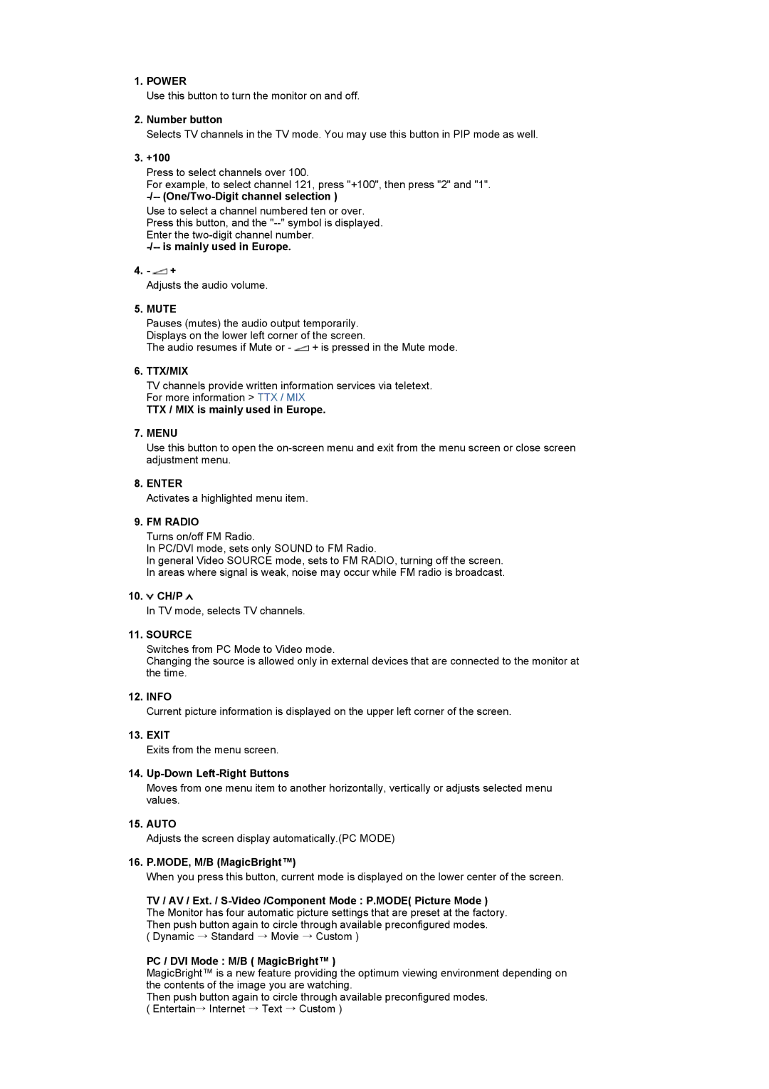 Samsung 931MP manual Mute 