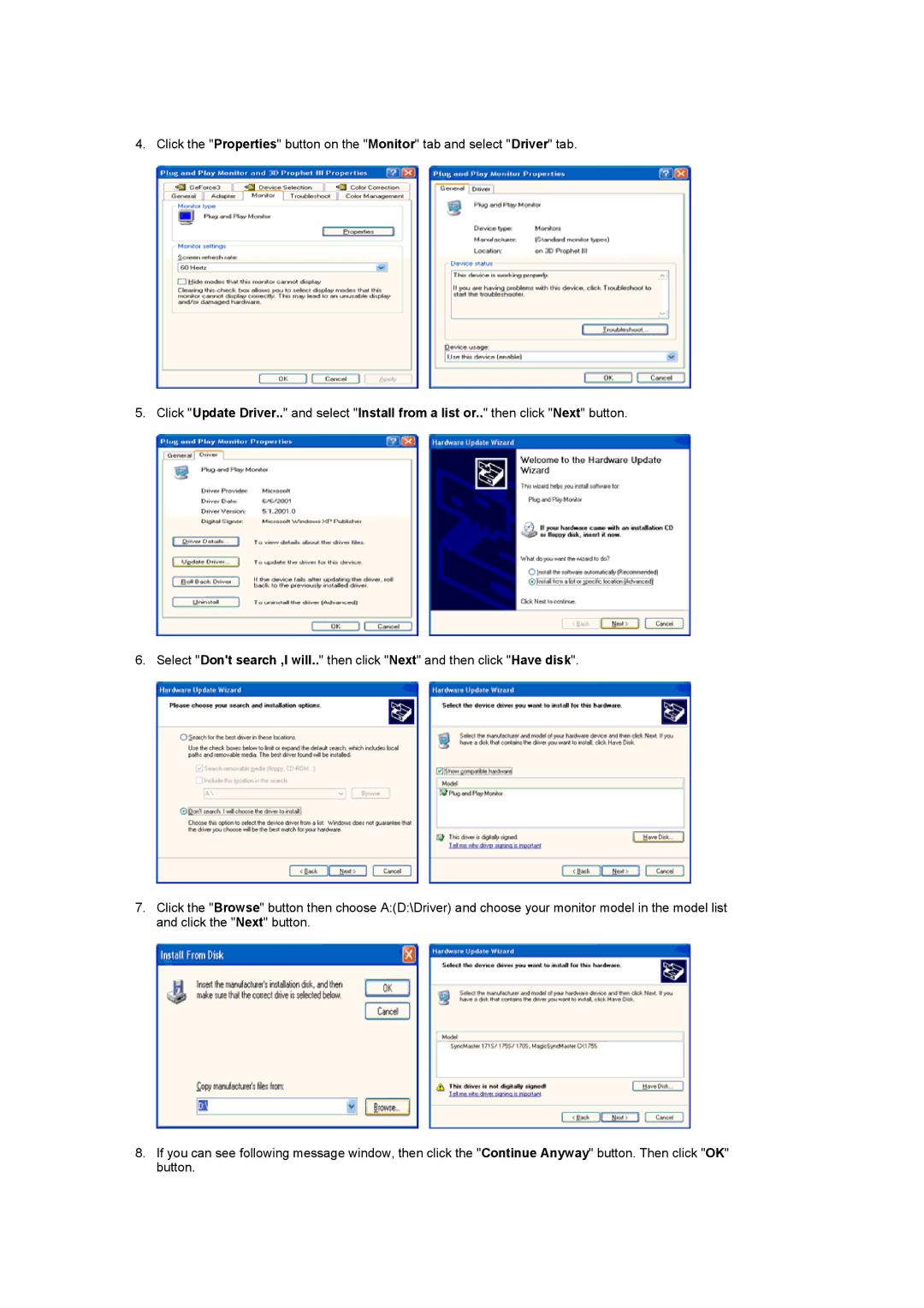 Samsung 931MP manual 