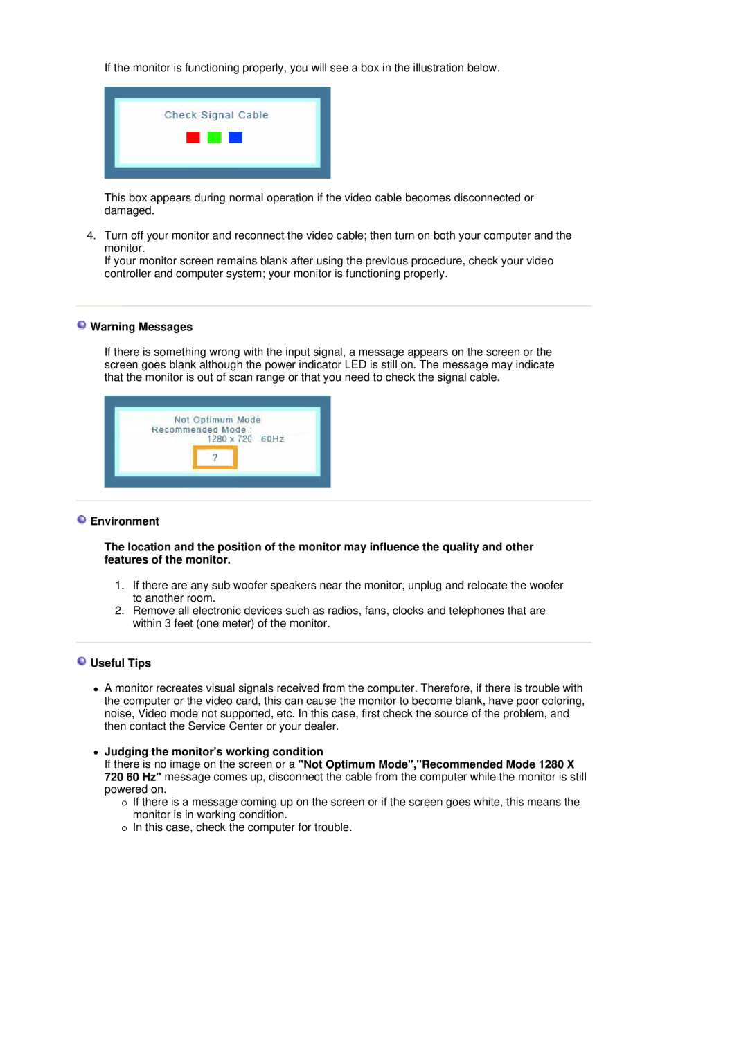 Samsung 740NW, 940 NW manual Useful Tips 