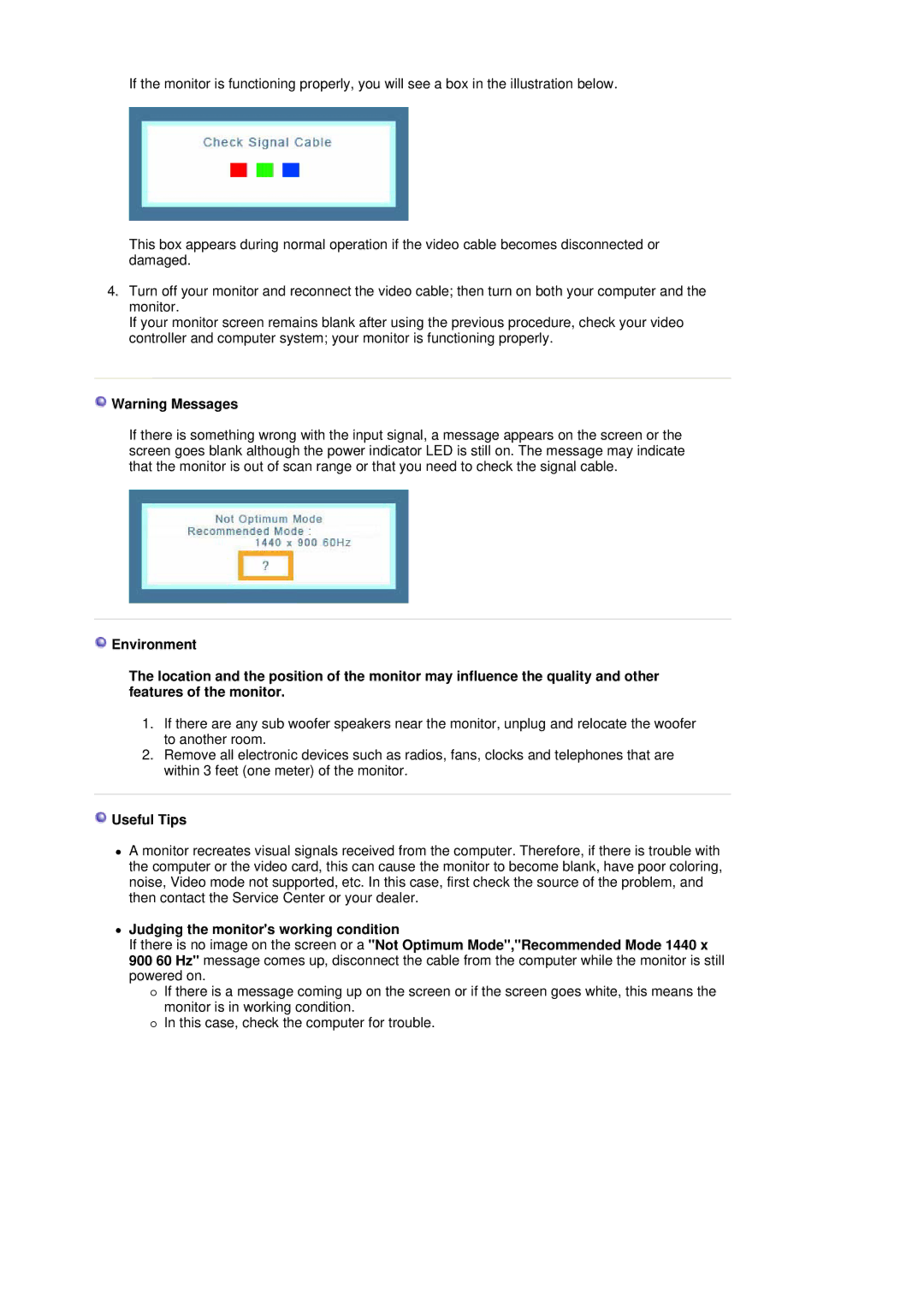 Samsung 740NW, 940 NW manual Useful Tips 