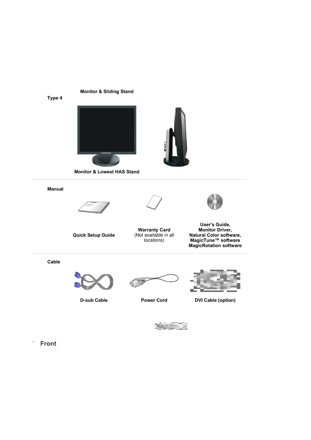 Samsung 940N, 940T, 940B, 940FN, 740B, 740N, 740T, 540B manual Natural Color software, MagicTune software, MagicRotation software 