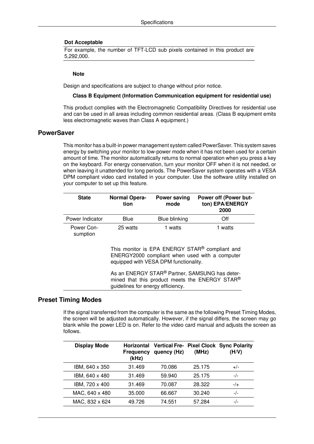 Samsung 2243EWX, 943EWX, 2043EWX user manual PowerSaver 