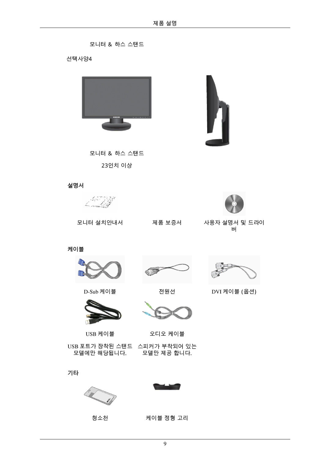 Samsung 2243EWXPLUS, 943EWPLUS, 943EWX, 943BXPLUS, 743EXPLUS, 743EPLUS, 2343BWPLUS, 2343BWXPLUS, 2243EWPLUS, 2243BWXPLUS manual 설명서 