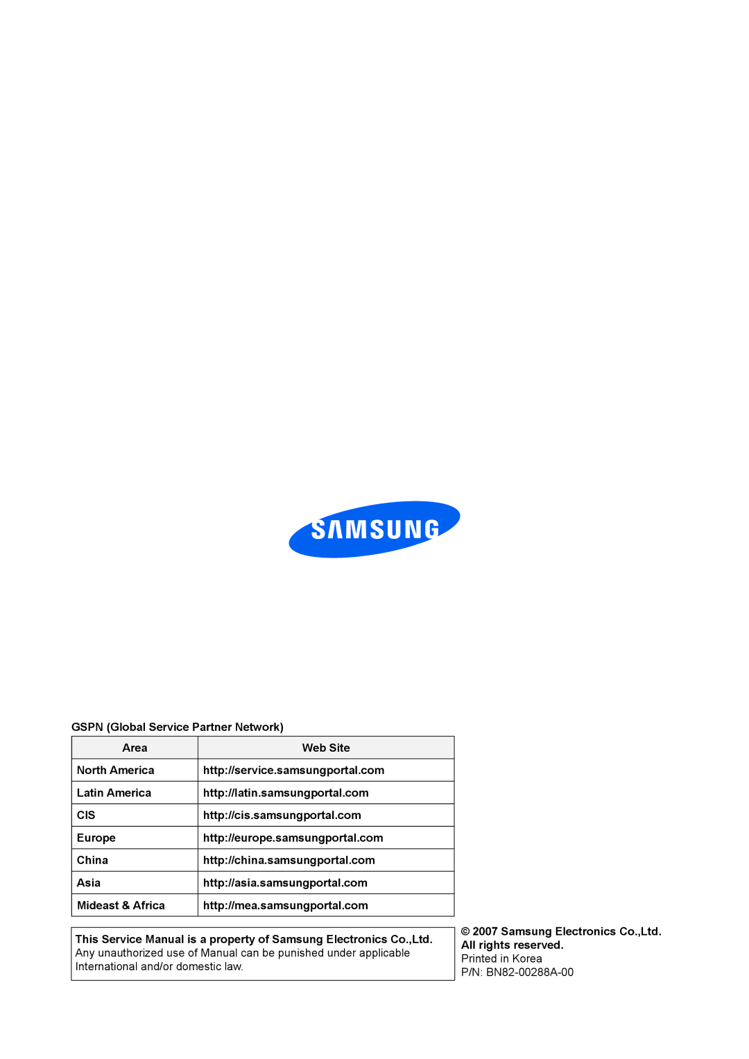 Samsung 943NWX service manual Cis 