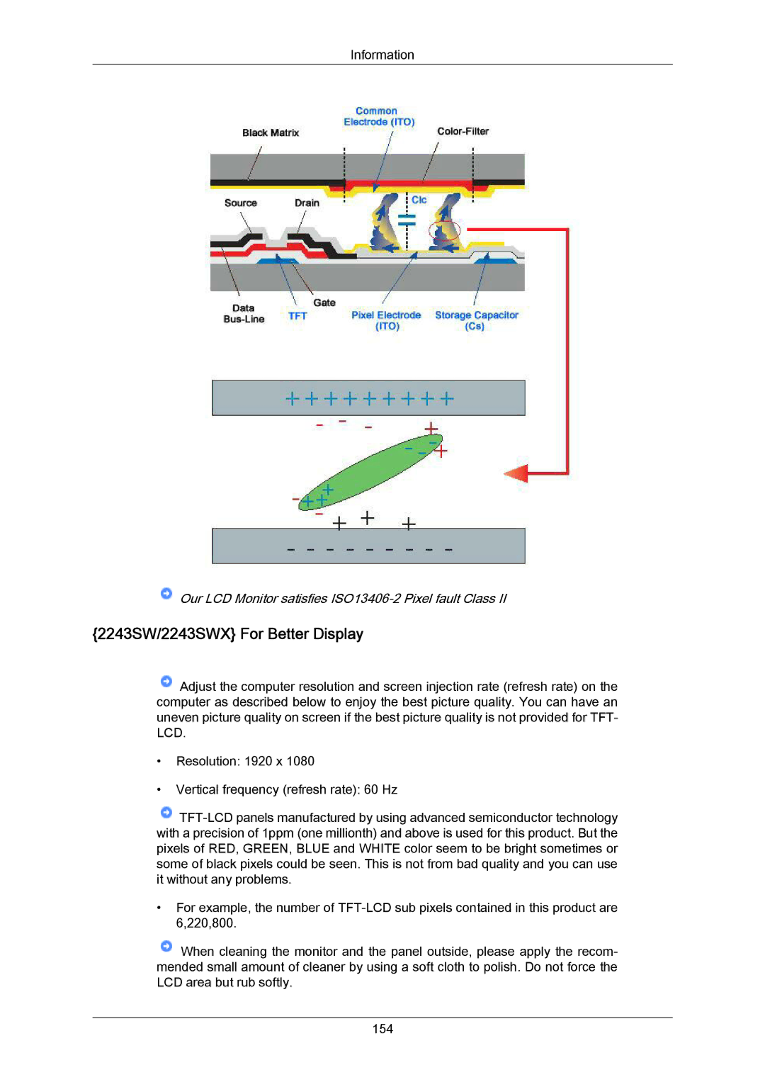 Samsung 943SWX user manual 2243SW/2243SWX For Better Display 