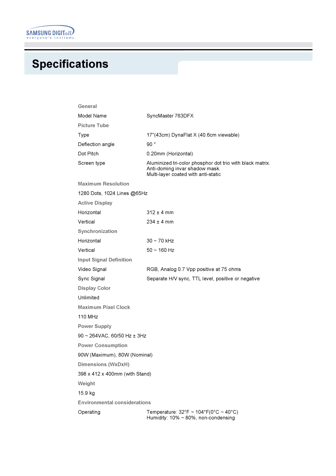 Samsung 950B manual General 