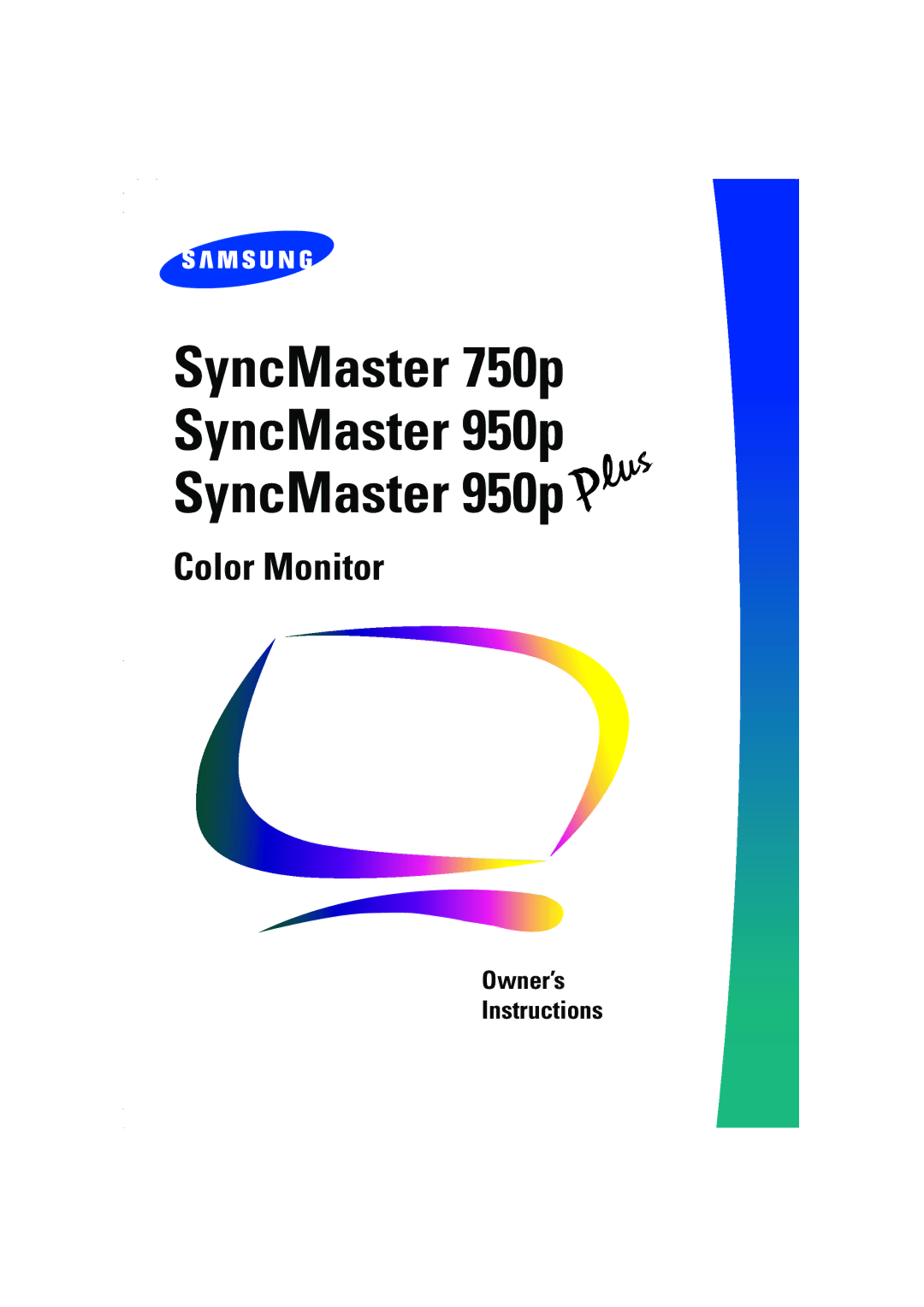 Samsung 950p Plus, 950P, 750p, 950p, 950p plus manual SyncMaster 750p SyncMaster 950p 