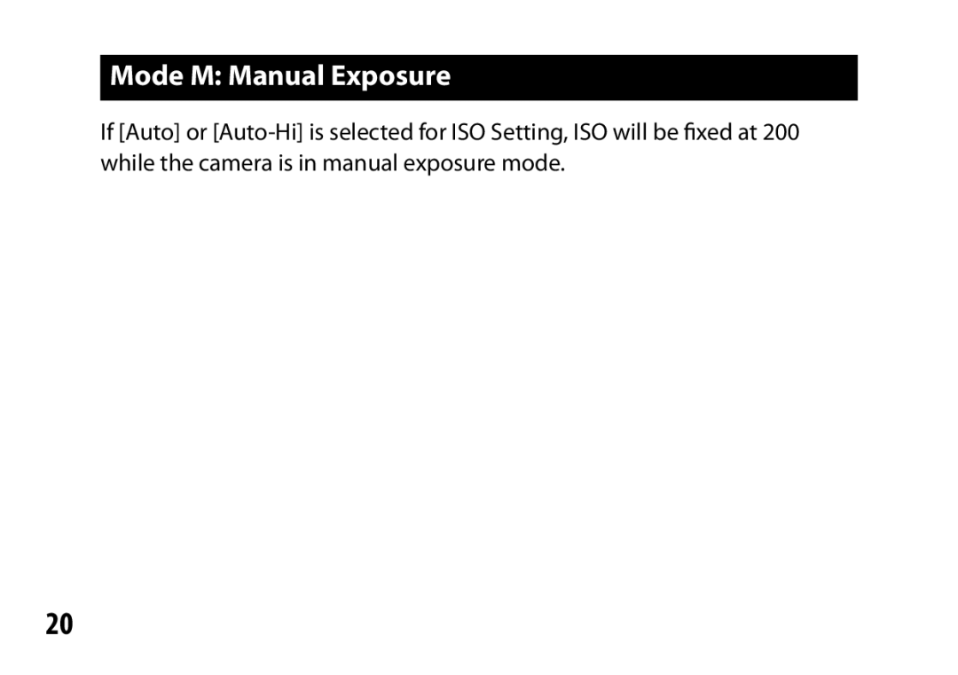 Samsung A12 instruction manual Mode M Manual Exposure 