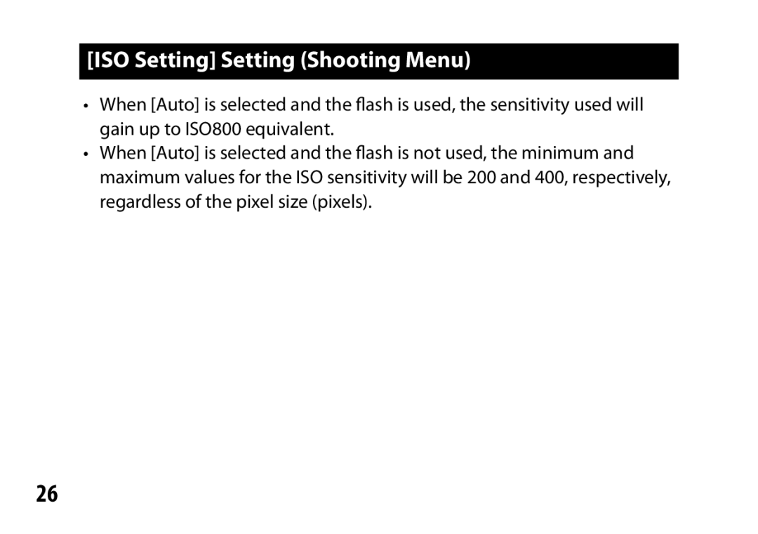 Samsung A12 instruction manual ISO Setting Setting Shooting Menu 