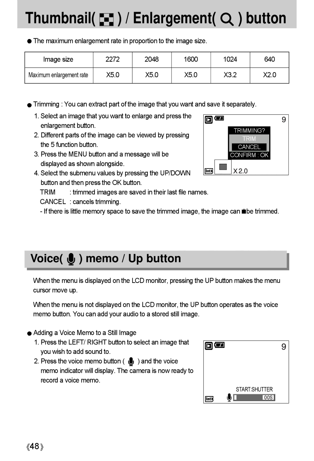 Samsung A4 user manual Trim, Cancels trimming 