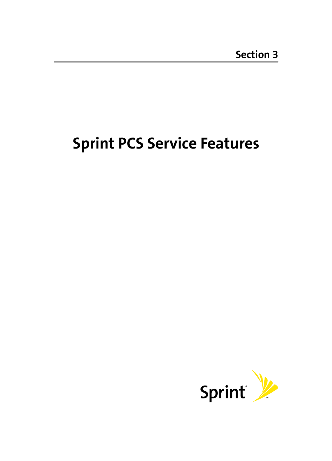 Samsung A560 manual Sprint PCS Service Features 