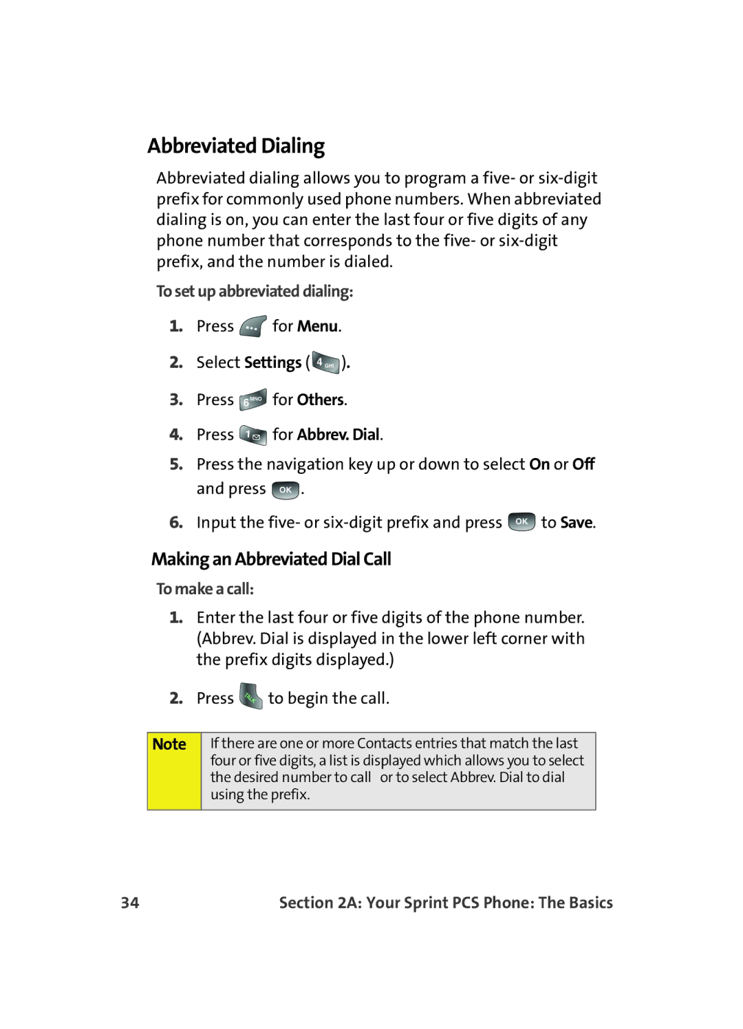 Samsung A560 manual Abbreviated Dialing, Making an Abbreviated Dial Call, To set up abbreviated dialing, To make a call 