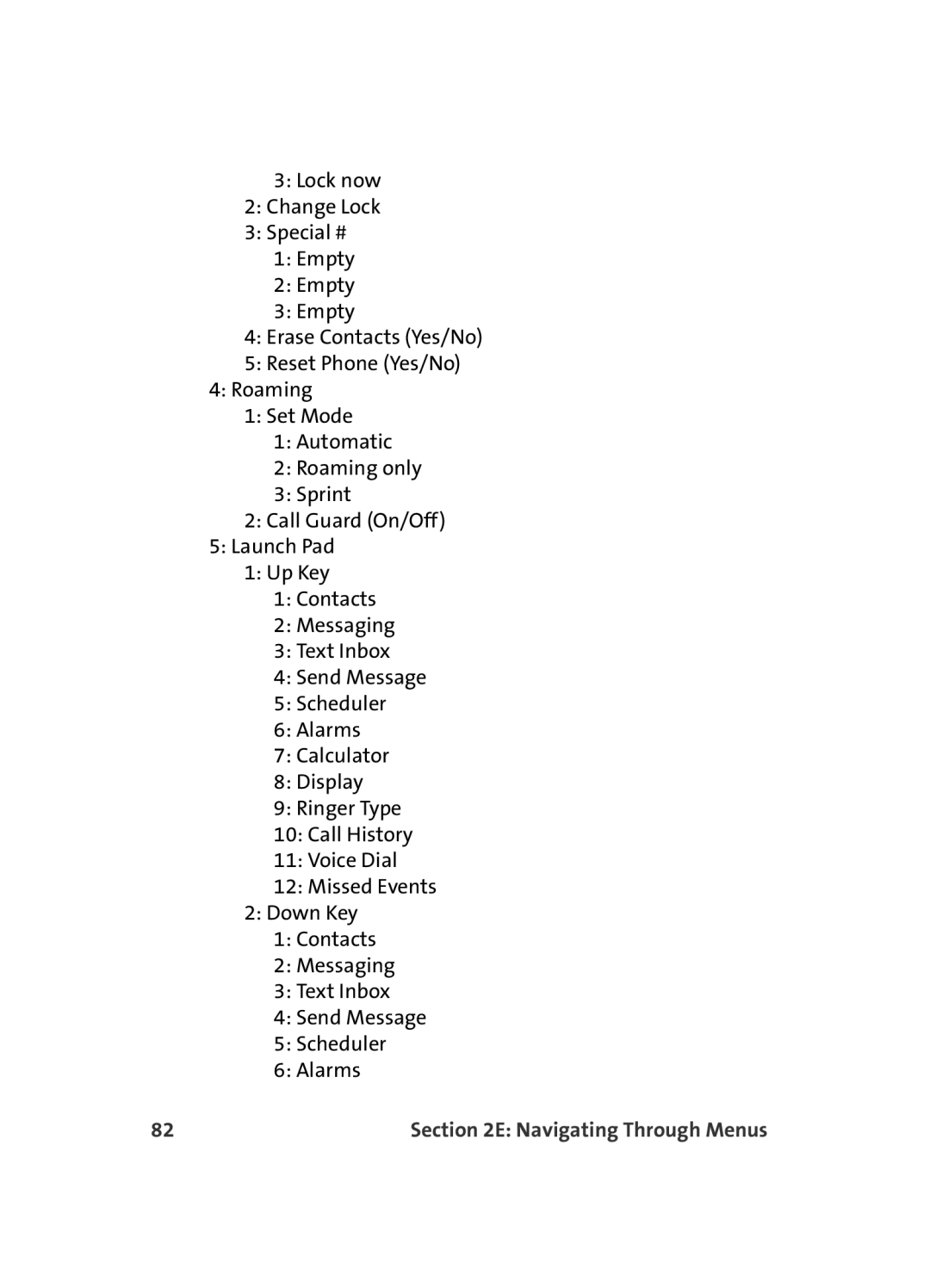 Samsung A560 manual Navigating Through Menus 