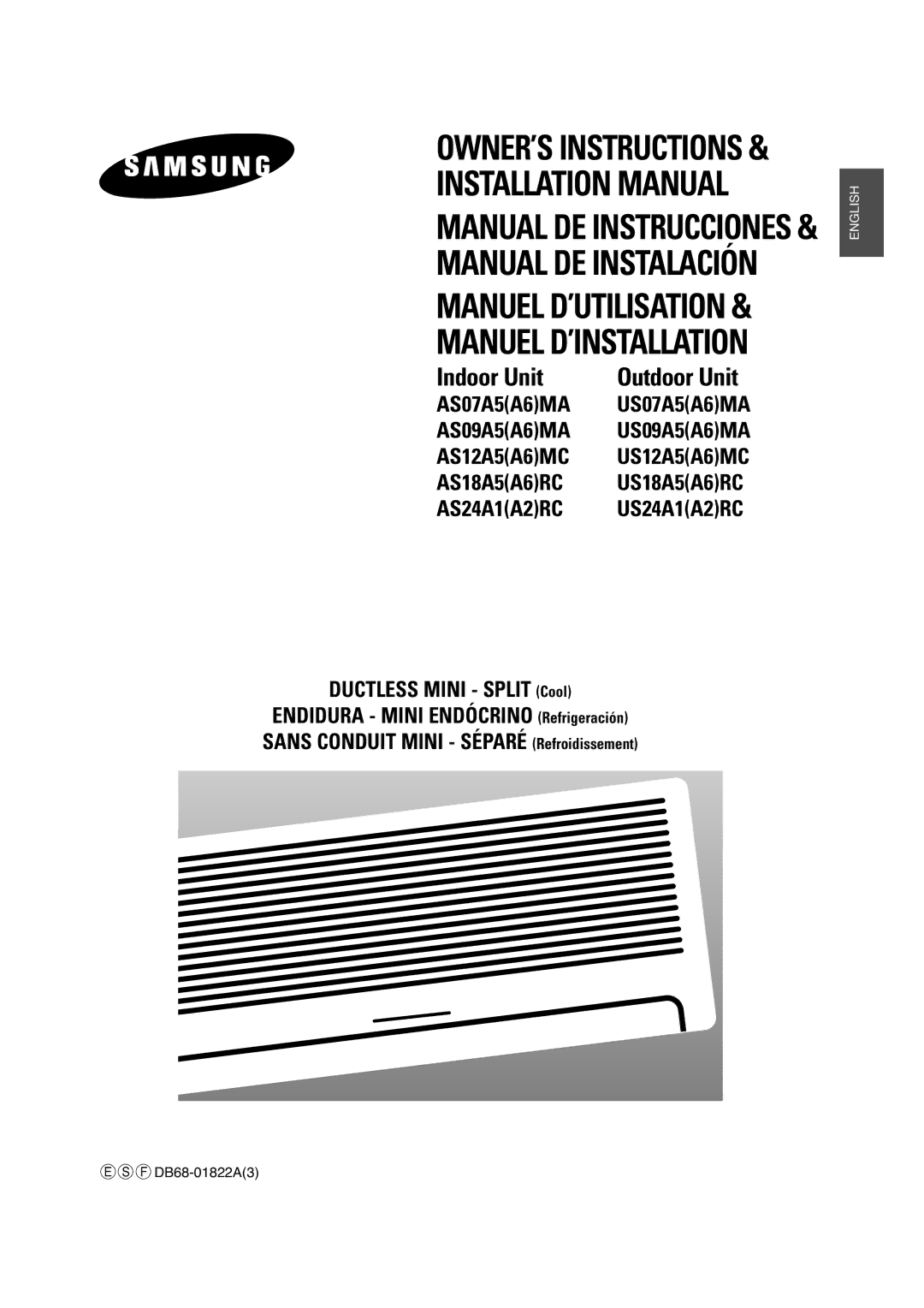 Samsung A6 installation manual Installation Manual Manual DE Instrucciones 