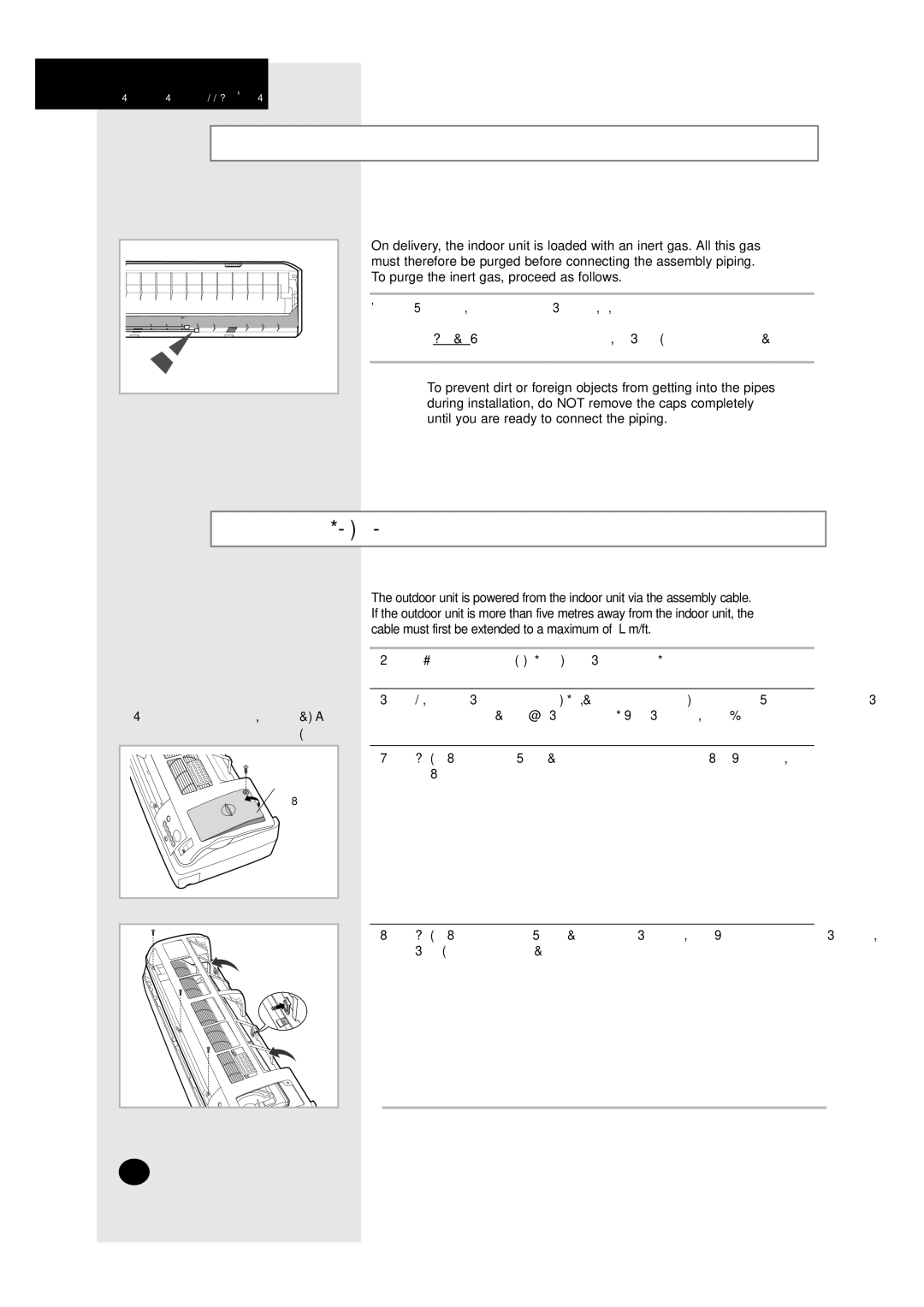 Samsung A6 installation manual Purging the Unit, Connecting the Assembly Cable 