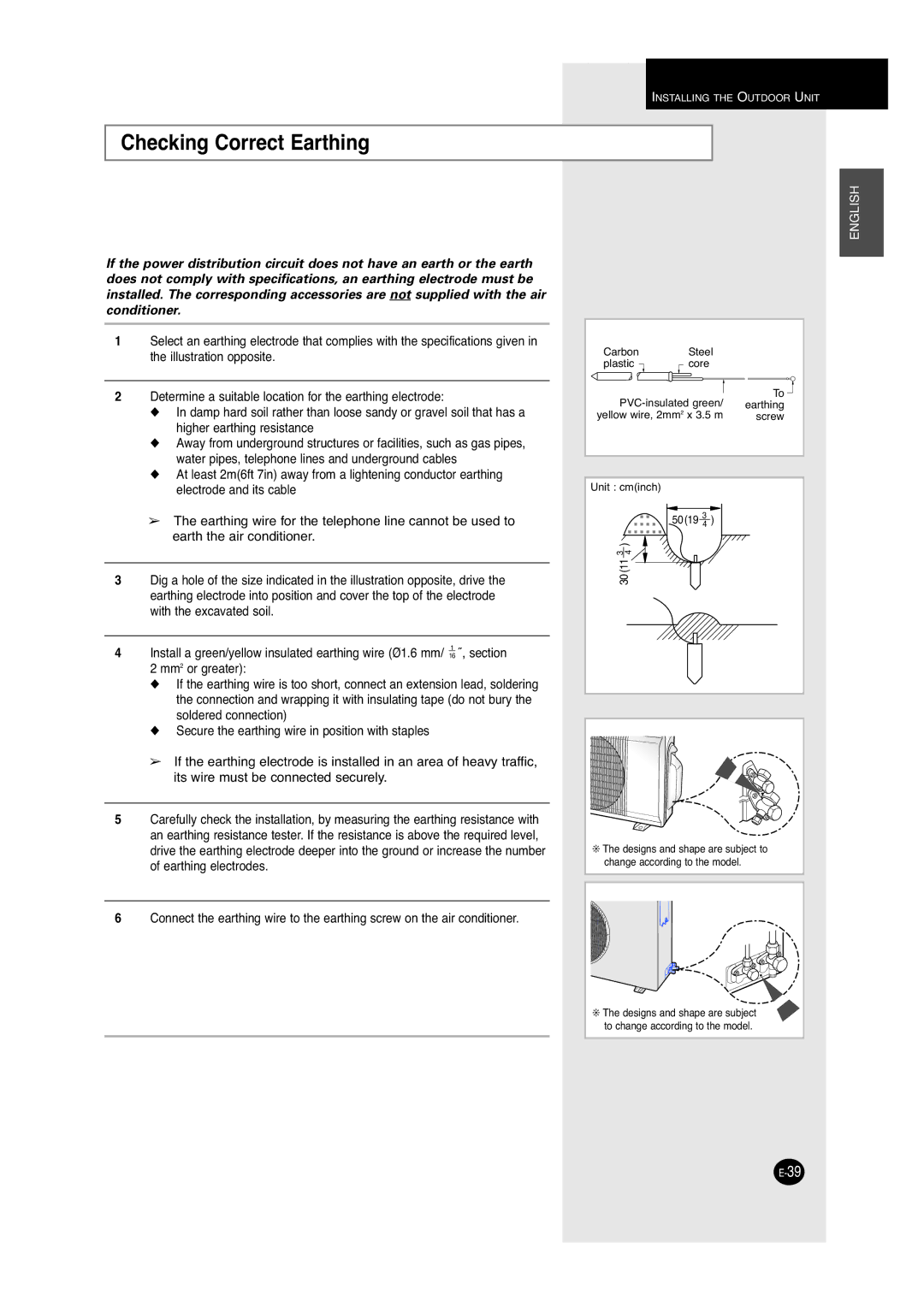 Samsung A6 installation manual Checking Correct Earthing, 5019 