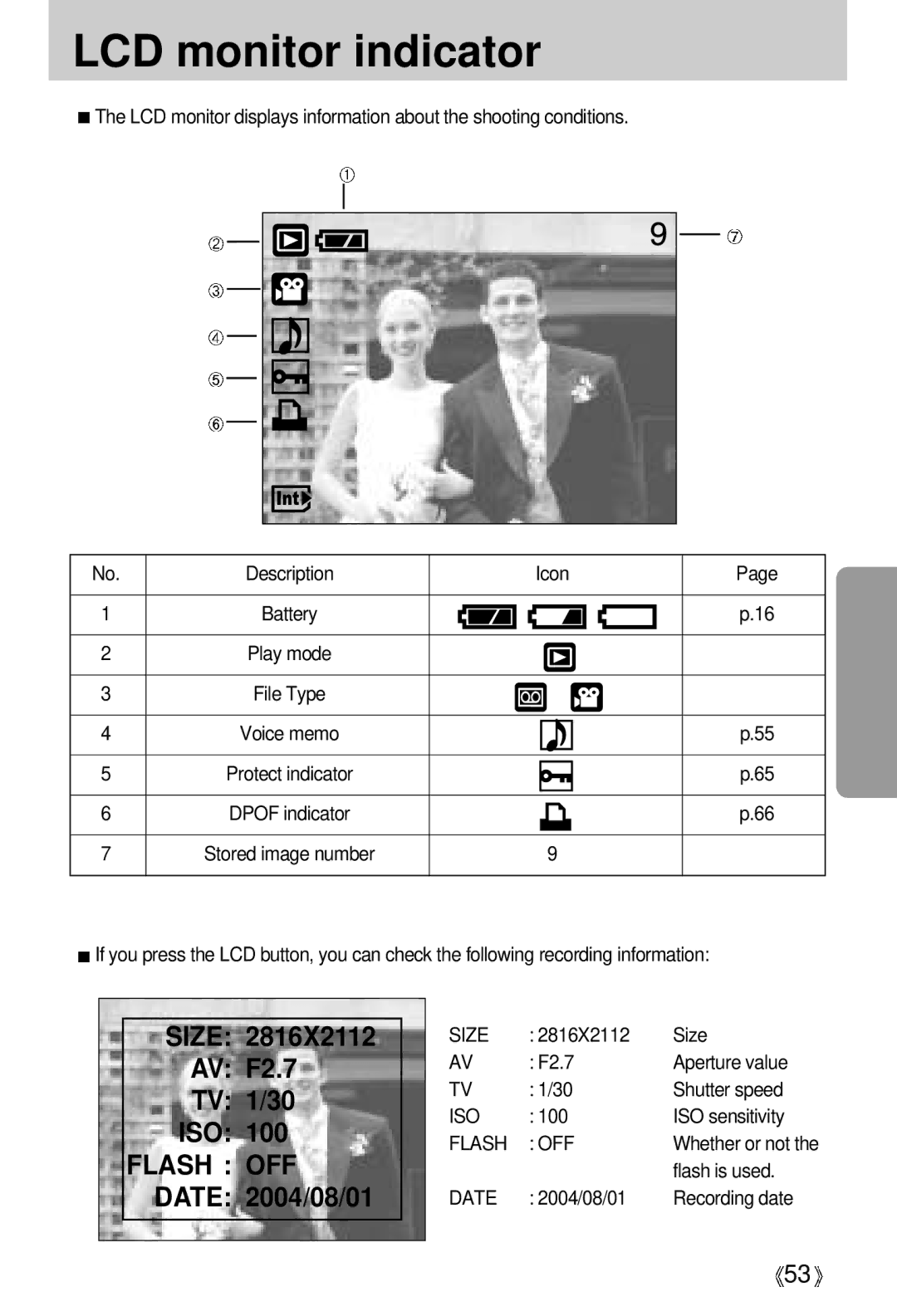 Samsung A63 user manual Size, Flash OFF, Date 