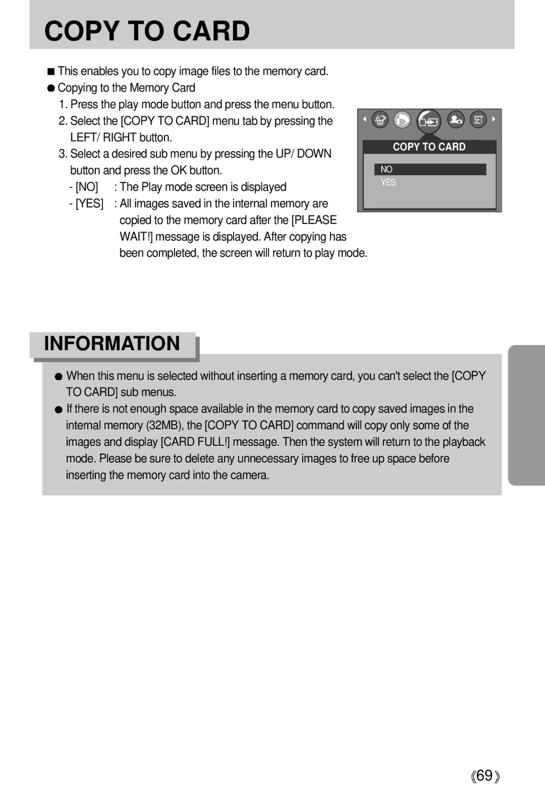 Samsung A63 user manual LEFT/ Right button, YES All images saved in the internal memory are 