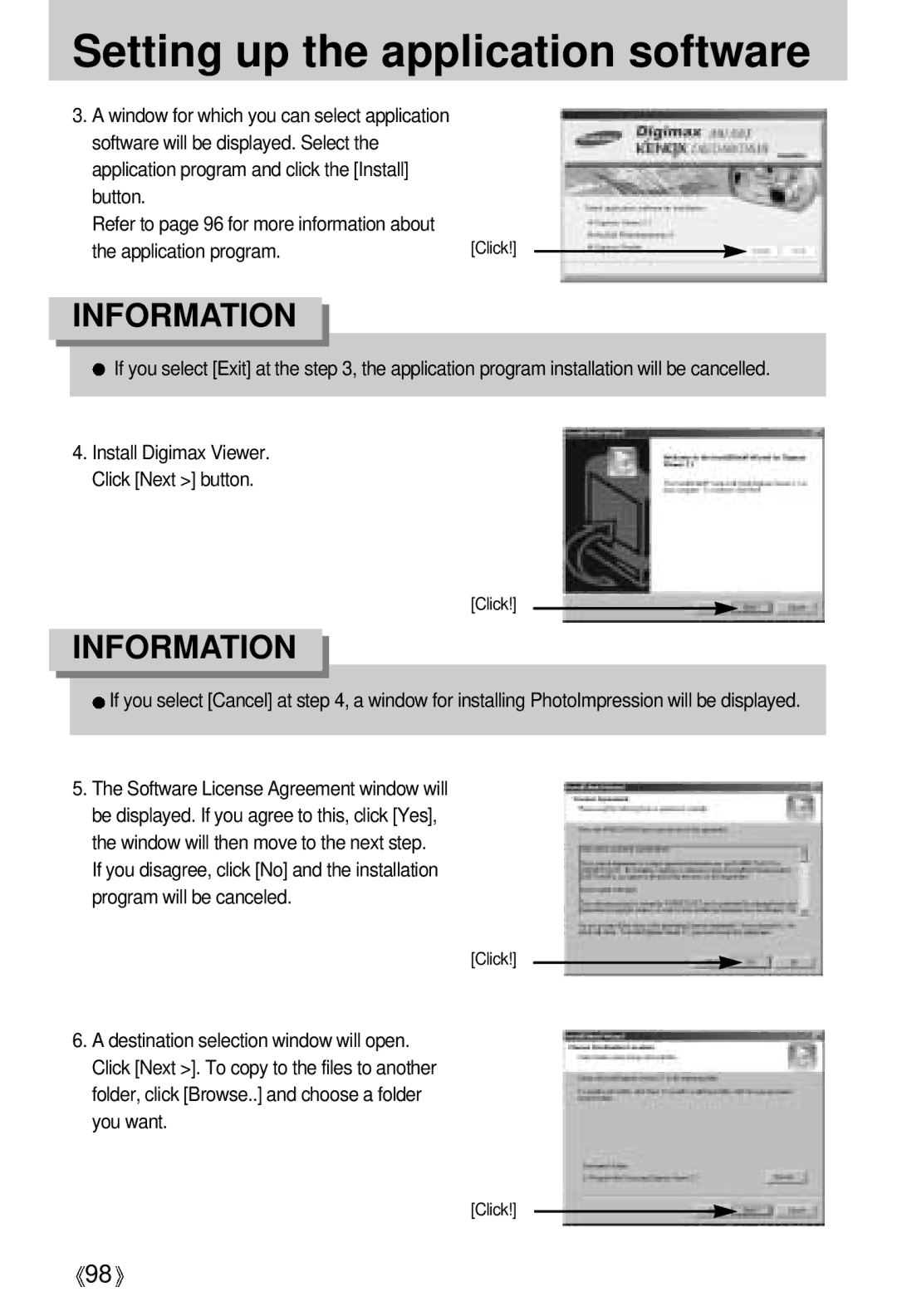 Samsung A63 user manual Install Digimax Viewer. Click Next button 