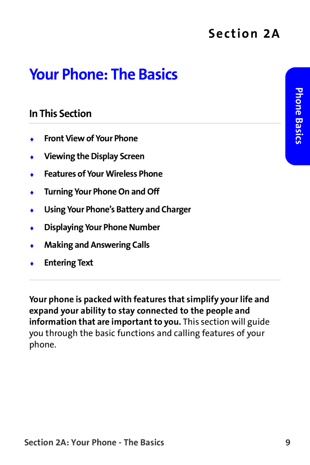 Samsung A820 manual Your Phone The Basics 