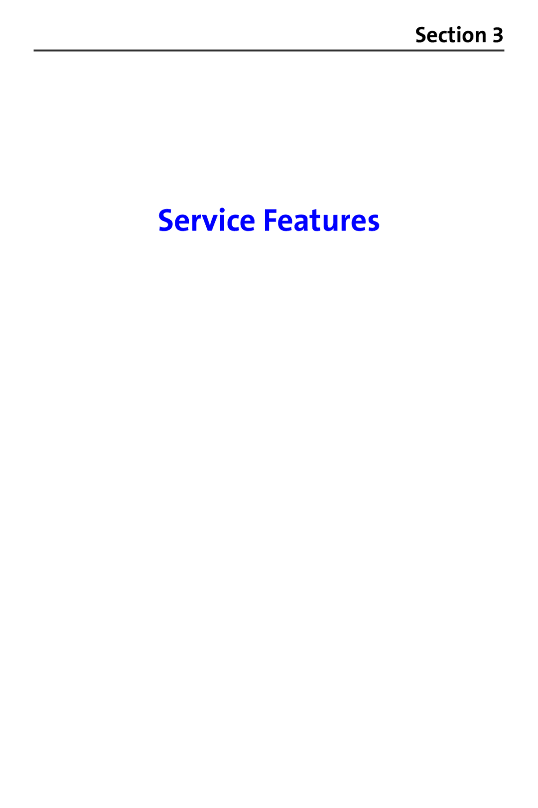 Samsung A820 manual Service Features 