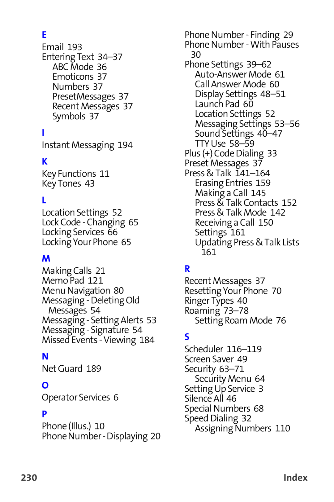 Samsung A820 manual 230 