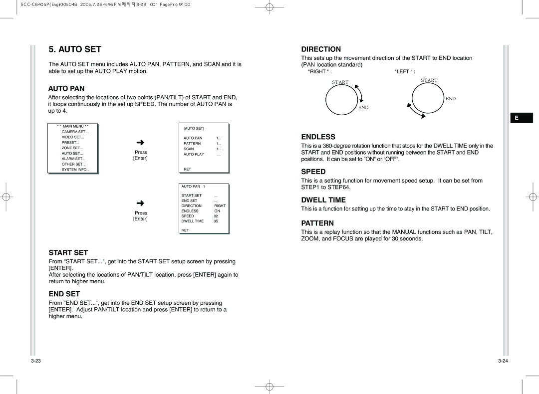 Samsung AB68-00504B instruction manual Auto SET 