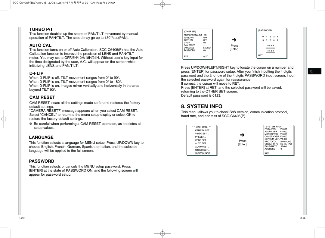 Samsung AB68-00504B instruction manual System Info 