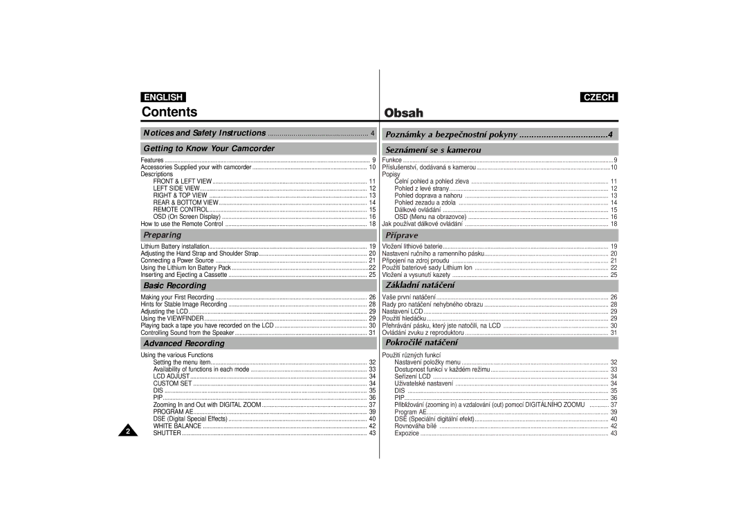 Samsung AD68-00542G manual Contents 