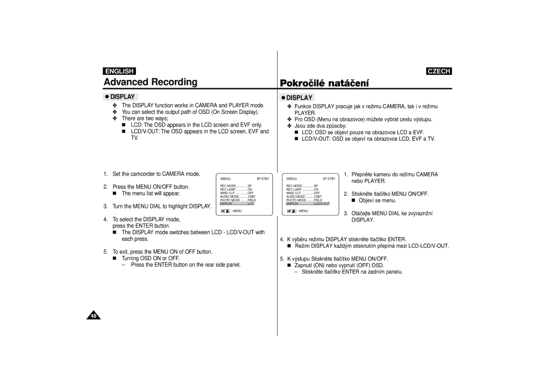 Samsung AD68-00542G manual Display 