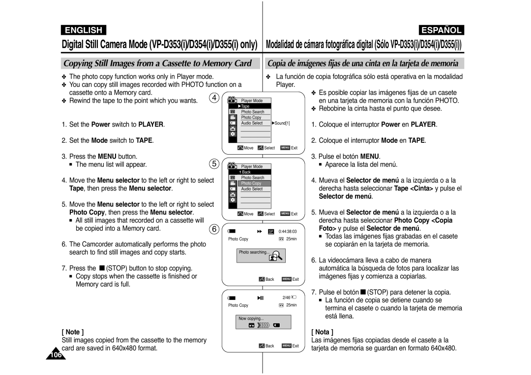 Samsung AD68-00839J manual Foto y pulse el Selector de menú 