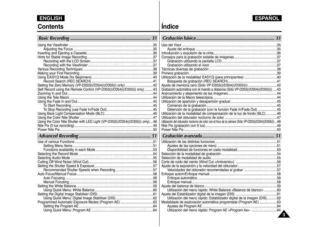 Samsung AD68-00839J manual Introducción y expulsión de la cinta, Record Search REC Search Búsqueda de grabación REC Search 