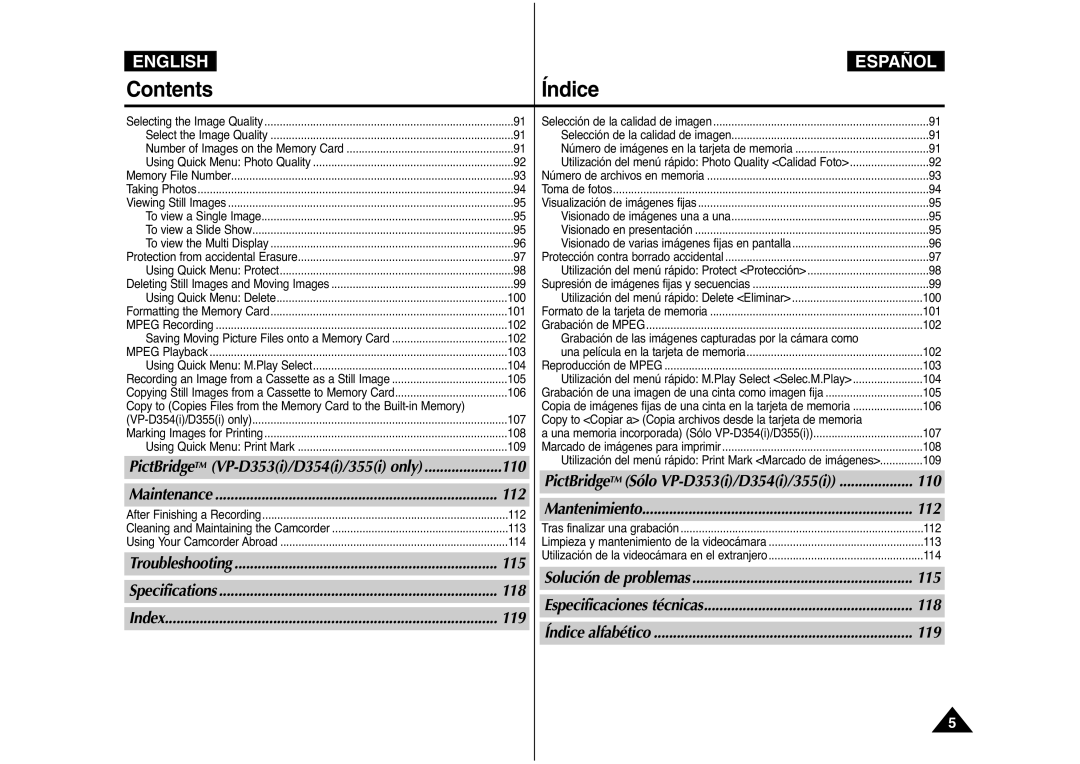 Samsung AD68-00839J manual Index 