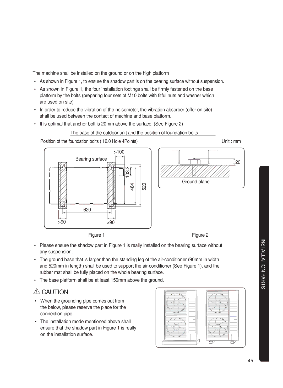 Samsung AF0AKV3SAEENSG manual Installation Parts 