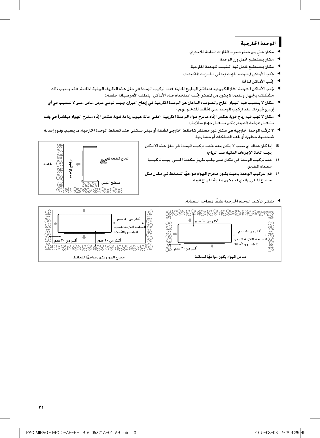 Samsung AF55GC1MBEENMG, AP55M0AXUMG, AP55M1ANUMG, AF55GC1MAEENMG, AP55M0BNUMG, AP55M2ANUMG, AP55M0ANUMG manual ةيجرالخا ةدحولا 