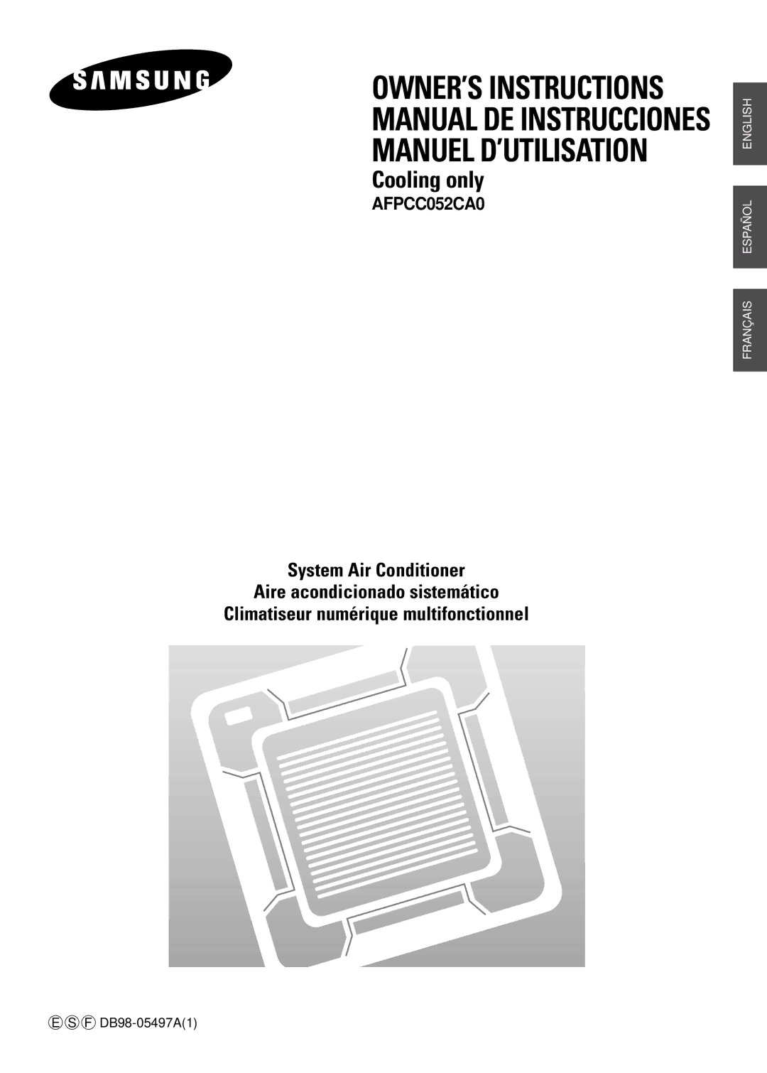 Samsung AFPCC052CA0 manuel dutilisation Manual DE Instrucciones Manuel D’UTILISATION 