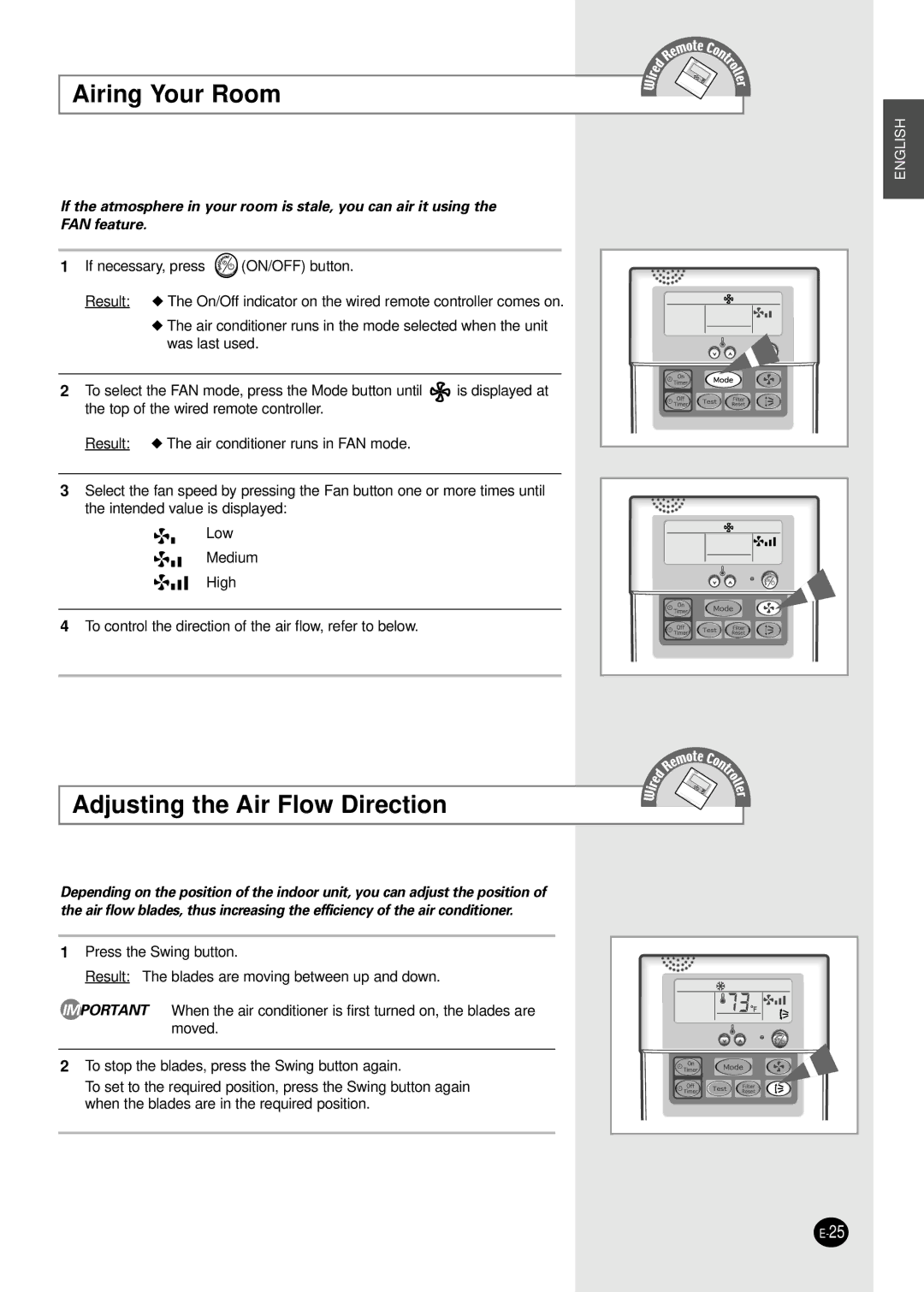 Samsung AFPCC052CA0 manuel dutilisation Airing Your Room 