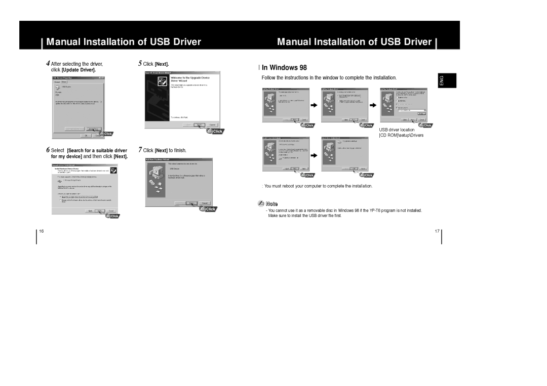 Samsung AH68-01633B manual Windows, After selecting the driver 