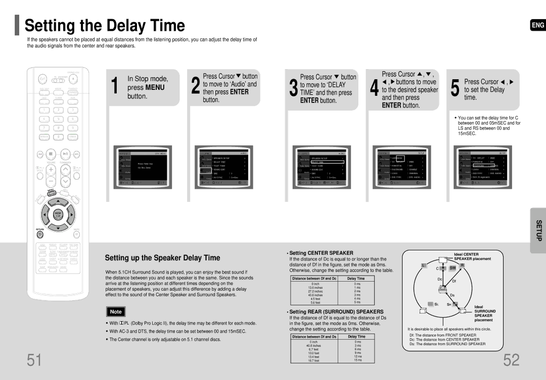 Samsung AH68-01663S Setting the Delay Time, Stop mode, Button Press Cursor button, Then press Enter button 